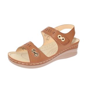 Sandalia Confort Camel Modelo Italiano Art. 5ask76613camel